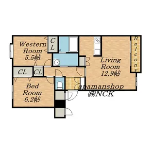 リヴィエールY・S【1階】の間取り
