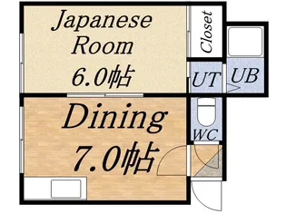 琴似ソフトハイツ【1号室】の間取り