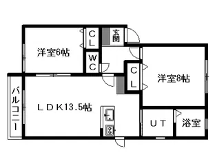 ファミーユエザンスⅠ【1階】の間取り