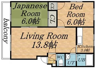 エレガンス47【4階】の間取り