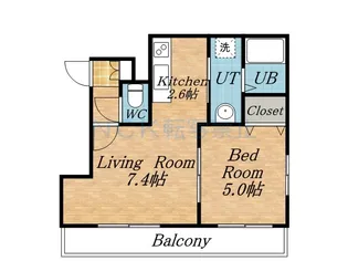 K-MODE琴似【2階】の間取り