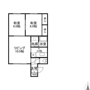 シティハイム【201号室】の間取り