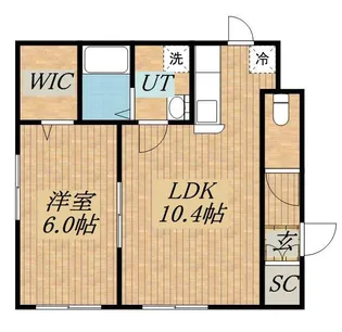 MORE【101号室】の間取り