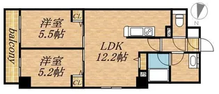ビッグパレス南6条【8階】の間取り