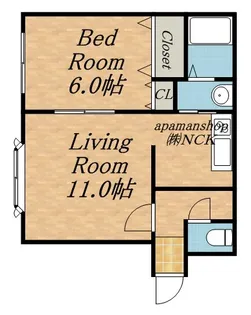 プレミエール24軒【205号室】の間取り