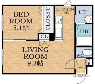 グランメール24ーD【4階】の間取り