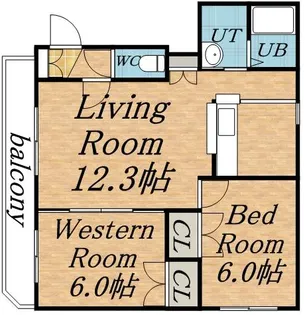 ソルヴィエント宮ヶ丘【3階】の間取り