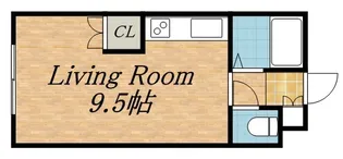 プレザントMS【00205号室】の間取り