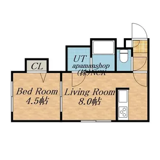クレセリア新川【203号室】の間取り