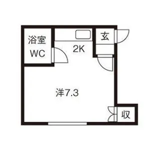 コーポライフ二十四軒N【103号室】の間取り
