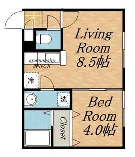 メゾン58ーV【103号室号室】の間取り