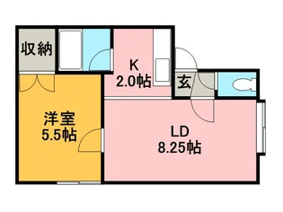 メゾンステラV【201号室】の間取り