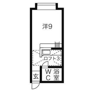 ハイデンス琴似【105号室】の間取り