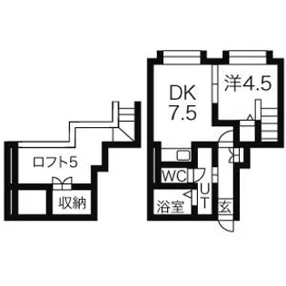 ハイデンス曙【202号室】の間取り