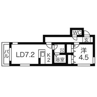 アヴァンツァーレ【1階】の間取り