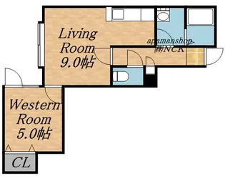 フォート・デルッシ新発寒【1階】の間取り