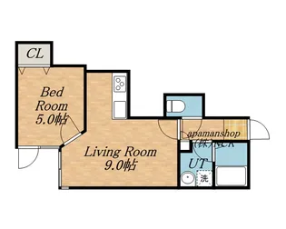 シェモア【106号室】の間取り