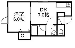 パルテール発寒【103号室】の間取り