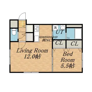 レストシティ琴似【4階】の間取り
