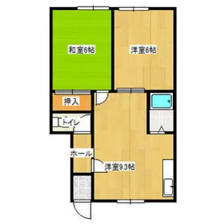 フラワーハイツ【12号室】の間取り