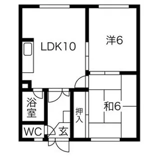 第一コーポ小野【205号室】の間取り