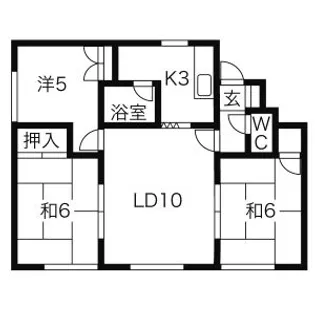 パークマンション1【105号室】の間取り