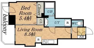 レジェンドコート琴似【00502号室】の間取り