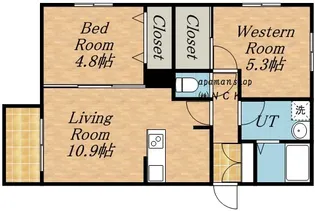 ミカエルアルファⅢ(ミカエルアルファスリー)【1階】の間取り