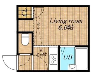 レオパレス北34条第14【101号室】の間取り