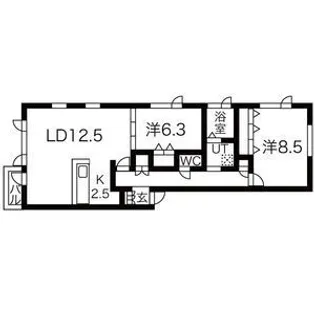 プランドール西宮の沢【2階】の間取り