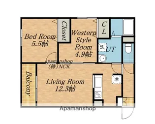 讃水閣(サンスイカク)【3階】の間取り