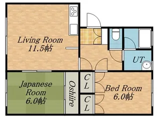 エルドラード西町A棟【2階】の間取り