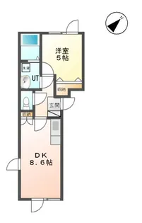 グラシアール【201号室】の間取り
