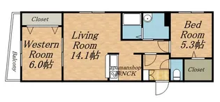 ART HILL KOTONI【4階】の間取り