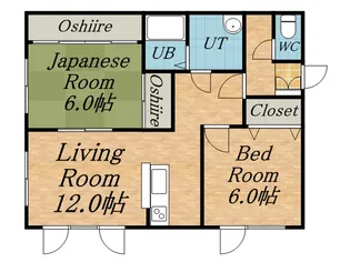 ハイムユウ【201号室】の間取り
