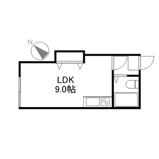 シャネル八軒B棟【203号室】の間取り