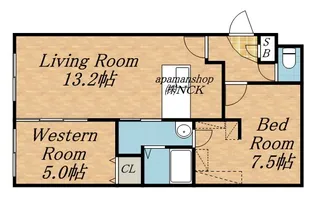 レブニーズ ザ・レジデンス 二十四軒 セカンド【4階】の間取り