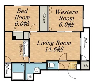 メゾン エスポワール【2階】の間取り