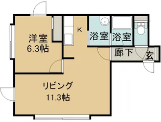 ONO2・3【201号室】の間取り