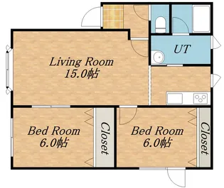 エレガンス西野【1階】の間取り