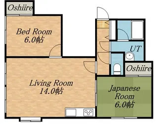 道下ハイツ【0203号室】の間取り