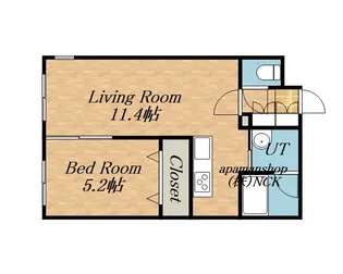 TOMORROW山の手(トゥモロー山の手)【2階】の間取り