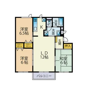 グローバルヒル手稲【301号室】の間取り