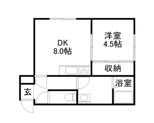 エルドラード西町C棟【101号室】の間取り