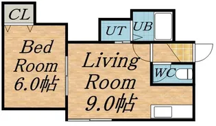 ヴァンベール1ST【0301号室】の間取り