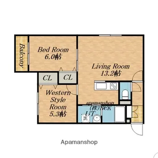 ヤーム西宮の沢【2階】の間取り