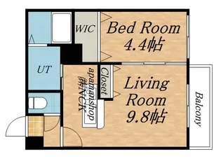 ラグゼ山の手【3階】の間取り