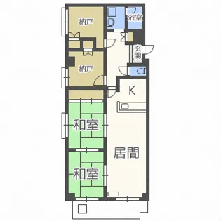 ラファイエット宮ヶ丘【204号室】の間取り