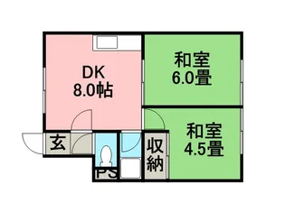 コーポファミリア【1階】の間取り