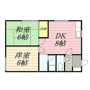 コーポスワン【2階】の間取り